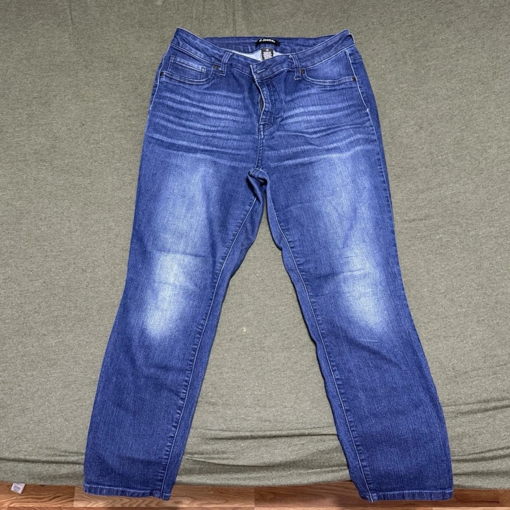 d. jeans Blue Straight Leg Denim Classic Everyday Style